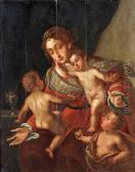 Caritas, Allegory Over Love Oil Painting by Jan Sanders Van Hemessen