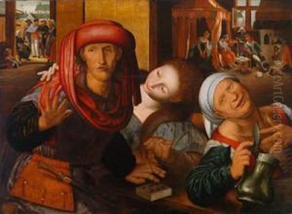 Der Verlorene Sohn Im Wirtshaus Bei Dendirnen Oil Painting by Jan Sanders Van Hemessen