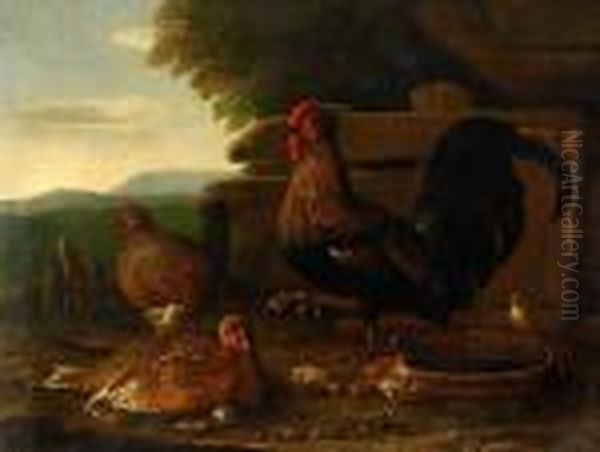 Honsfaglar Oil Painting by Paulus Van Hillegaert