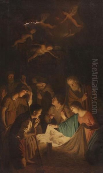 The Adoration Of The Shepherds Oil Painting by Gerrit Van Honthorst