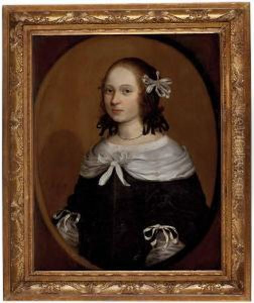 Portrait Einer Jungen Dame Oil Painting by Willem van Honthorst