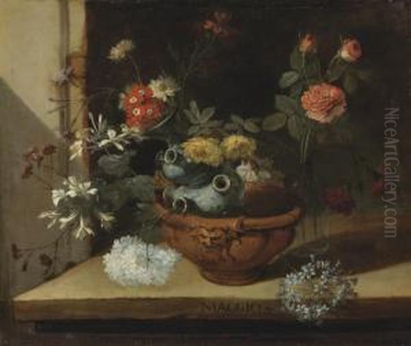 Still Life Oil Painting by Niccolino Van Houbraken