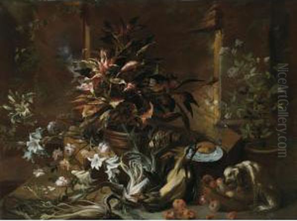 Still Life Oil Painting by Niccolino Van Houbraken