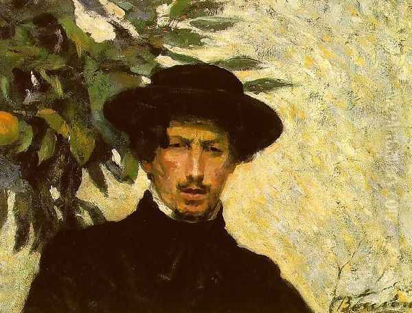 Self Portrait Oil Painting by Umberto Boccioni