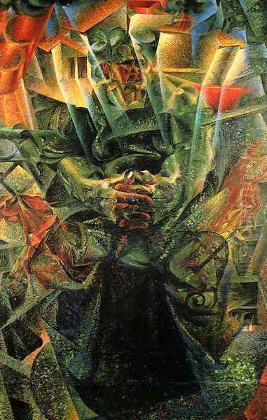 Materia 1912 Oil Painting by Umberto Boccioni