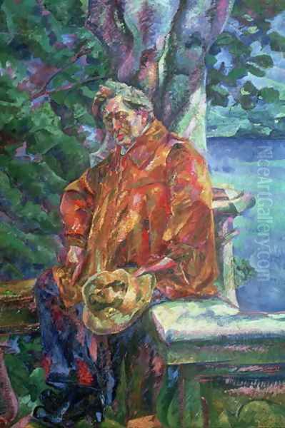 Portrait of Ferruccio Busoni Oil Painting by Umberto Boccioni