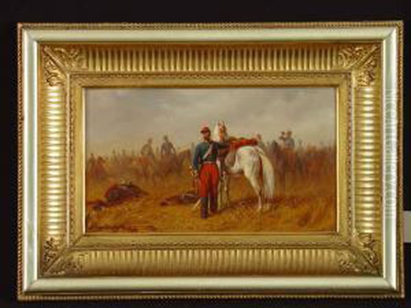 Chasseurs D'afrique Oil Painting by Jules Van Imschoot