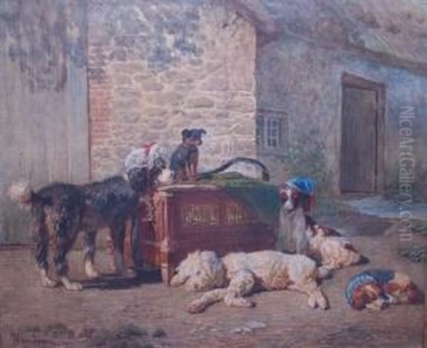 Taking A Break Oil Painting by Hendrik Van Ingen