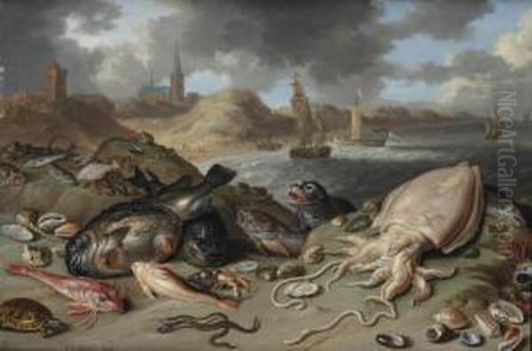 An Allegory Of Water Oil Painting by Jan van Kessel