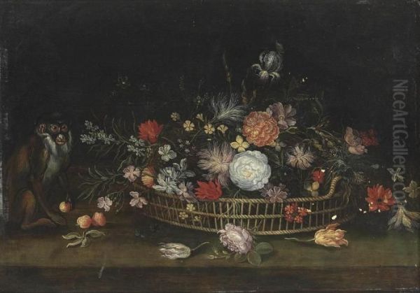 Still Life Oil Painting by Jan van Kessel