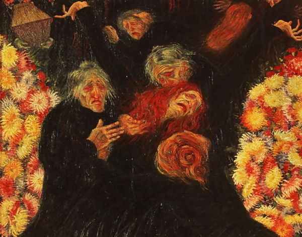 Mourning 1910 Oil Painting by Umberto Boccioni