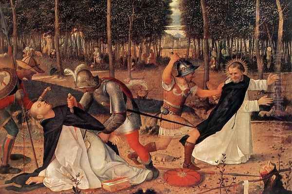 The Murder of St Peter the Martyr 1509 Oil Painting by Giovanni Bellini