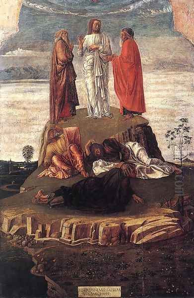 Transfiguration of Christ c. 1455 Oil Painting by Giovanni Bellini