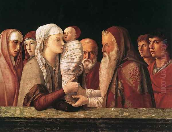 Presentation at the Temple 1460-64 Oil Painting by Giovanni Bellini