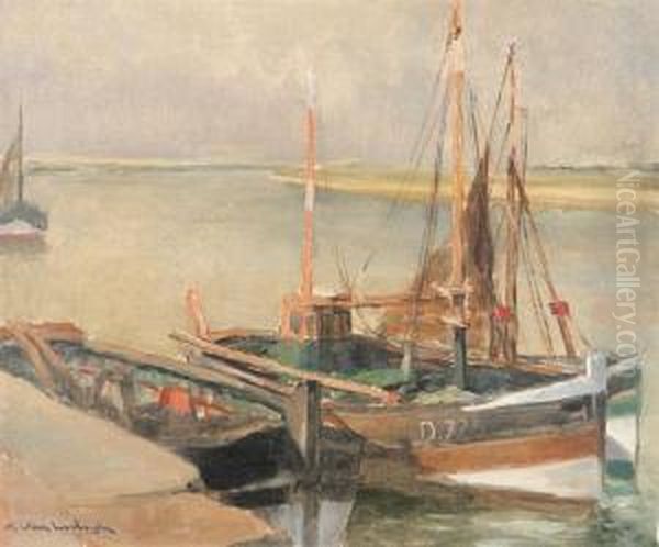 Nieuwpoort Oil Painting by Karel Van Lerberghe