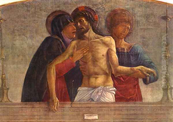 Pietà (detail) 1472 Oil Painting by Giovanni Bellini