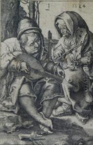 The Musicians Oil Painting by Lucas Van Leyden