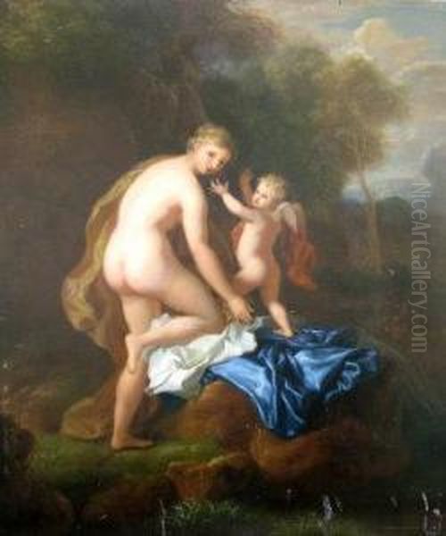 Venus And Cupid Oil Painting by Hendrick Van Limborch