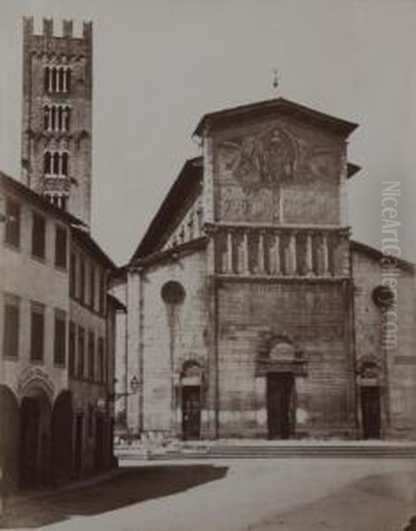 Lucca, 
San Frediano Oil Painting by Enrico Van Lint