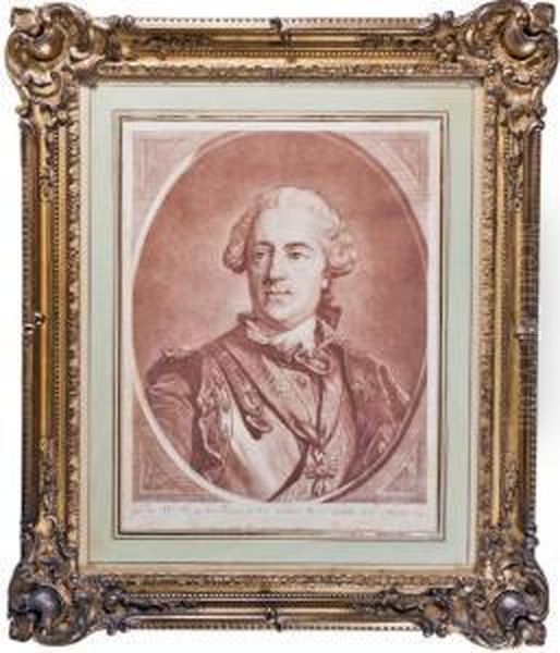 Portrait De Louis Xv Oil Painting by Carle van Loo