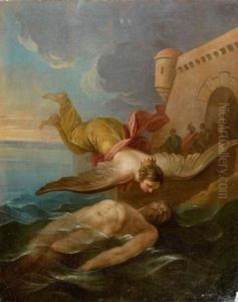 Ceyx Et Alcyone Oil Painting by Carle van Loo