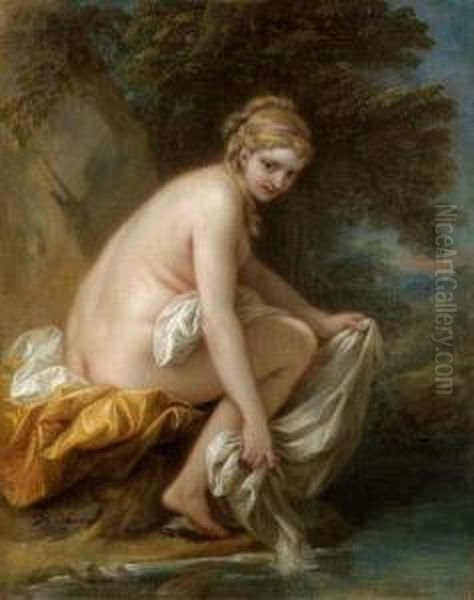 Venus Au Bain Ou Nymphe Au Bain Oil Painting by Carle van Loo