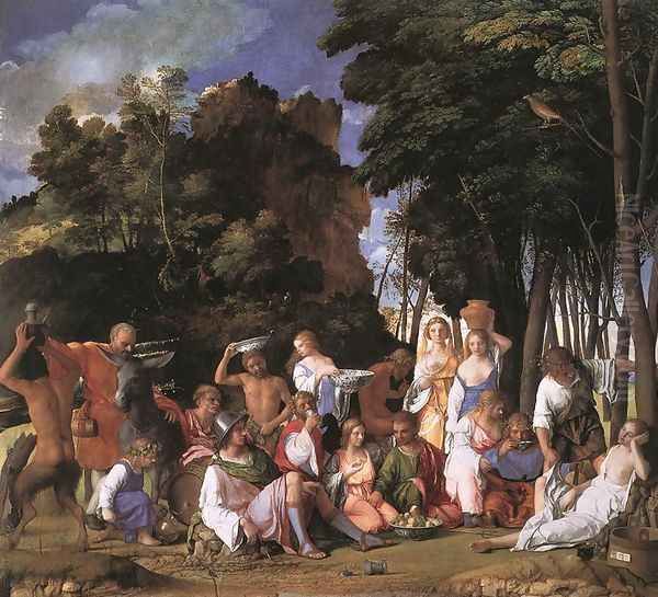 The Feast of the Gods 1514 Oil Painting by Giovanni Bellini