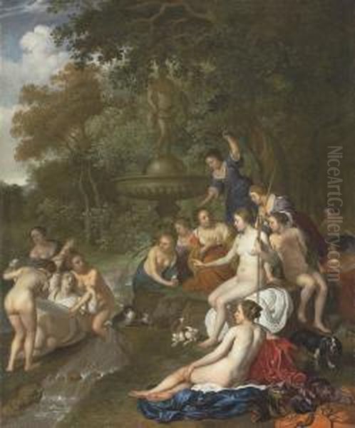 Diana And Callisto Oil Painting by Jacob van Loo