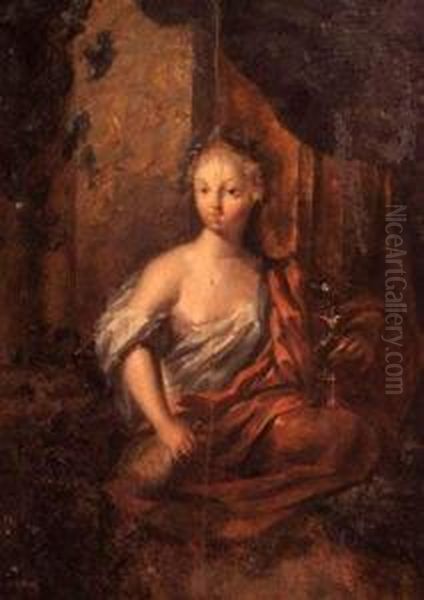 Oil On Oak Panel Oil Painting by Jacob van Loo