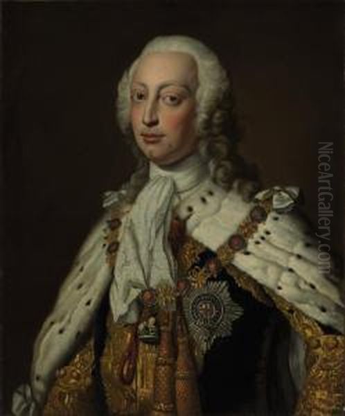 Portrait Of Frederick Lewi Oil Painting by Jean Baptiste van Loo