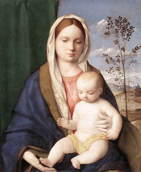 Madonna and Child c. 1510 Oil Painting by Giovanni Bellini