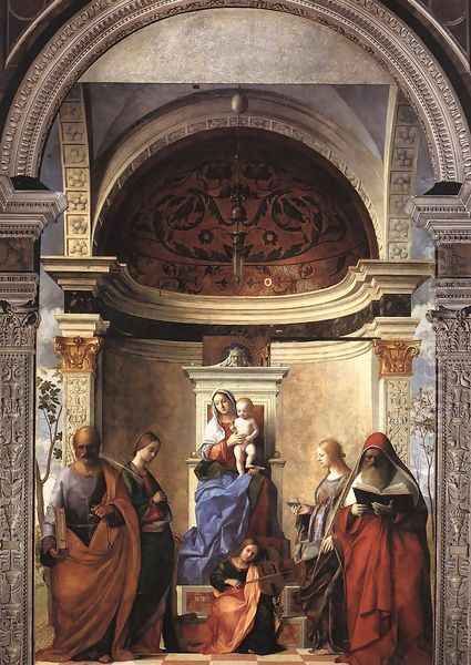 San Zaccaria Altarpiece Oil Painting by Giovanni Bellini