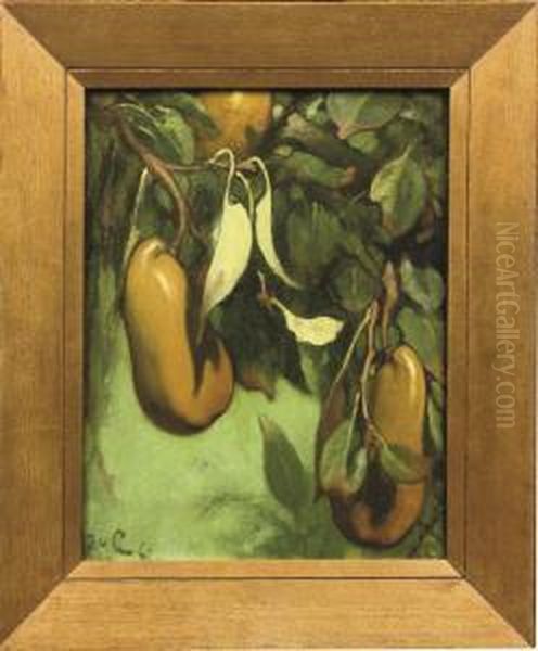 Kalebaspeeren: Pears Oil Painting by Jacobus Van Looy