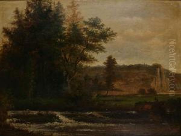 Ardeens Landschap Oil Painting by Gerard Jozef Adrian Van Luppen