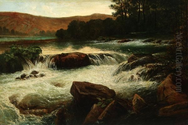 Le Torrent Oil Painting by Gerard Jozef Adrian Van Luppen