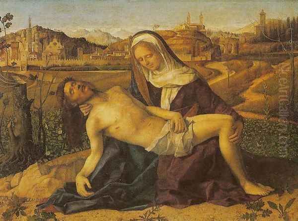 Pieta 3 Oil Painting by Giovanni Bellini