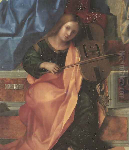 San Zaccaria Altarpiece (detail) Oil Painting by Giovanni Bellini