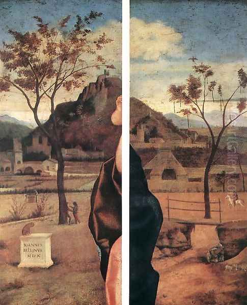 Madonna and Child Blessing (details) 1510 Oil Painting by Giovanni Bellini