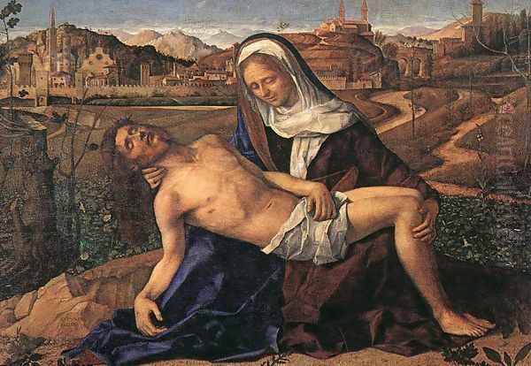 Pietà 1505 Oil Painting by Giovanni Bellini