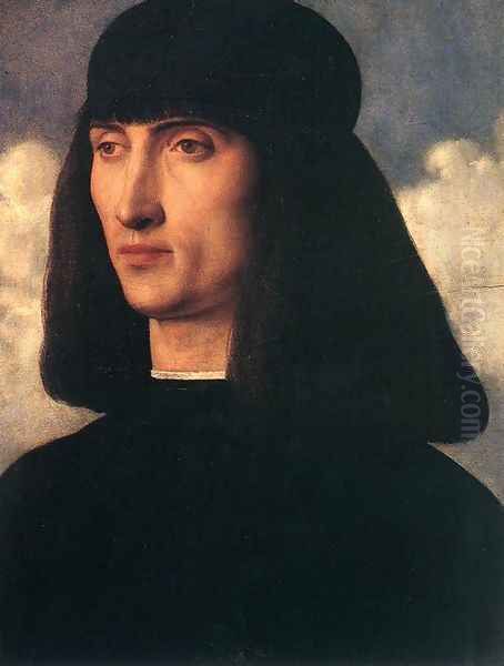 Portrait of a Young Man c. 1500 Oil Painting by Giovanni Bellini