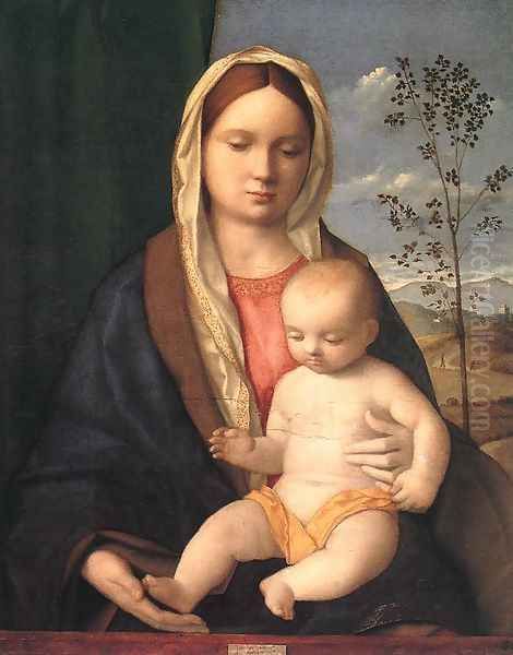 Madonna And Child Oil Painting by Giovanni Bellini