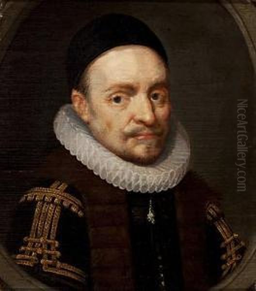 Portrait Of Willem I 'the Silent' Vanoranje-nassau Oil Painting by Michiel Jansz. Van Miereveldt