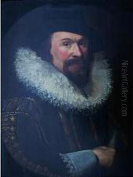 Portrait Of A Gentleman Oil Painting by Michiel Jansz. Van Miereveldt