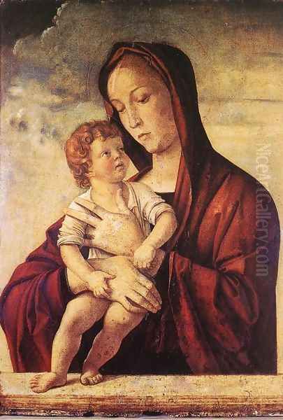 Madonna with Child c. 1475 2 Oil Painting by Giovanni Bellini