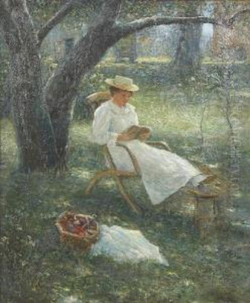 A Summer Day Oil Painting by George Horn Van Millett