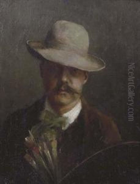 Self-portrait Oil Painting by George Horn Van Millett