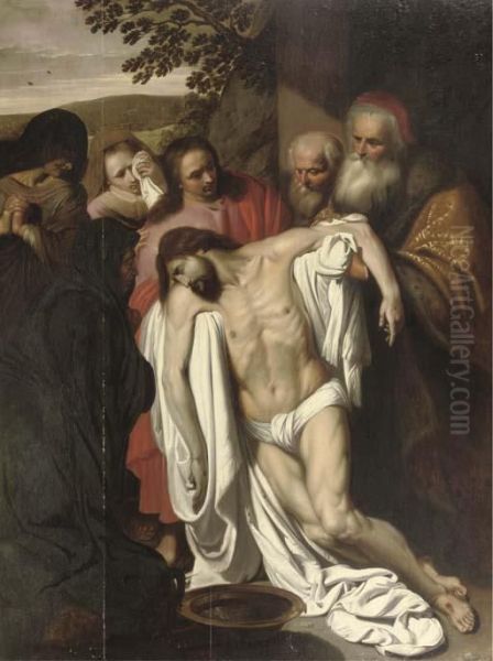 The Lamentation Oil Painting by Pieter van Mol