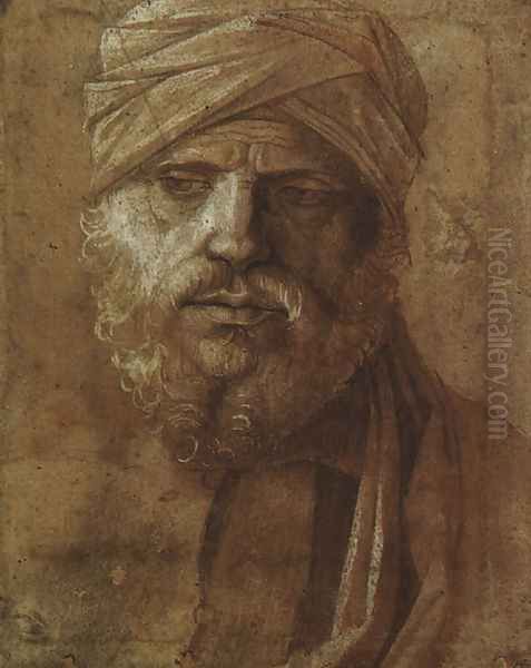 Man with a Turban Oil Painting by Giovanni Bellini