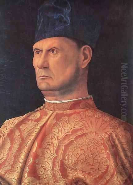 Portrait of a Condottiere (Jacopo Marcello) Oil Painting by Giovanni Bellini