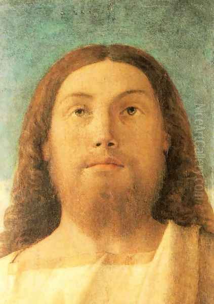 Head of the Redeemer 1500-02 Oil Painting by Giovanni Bellini